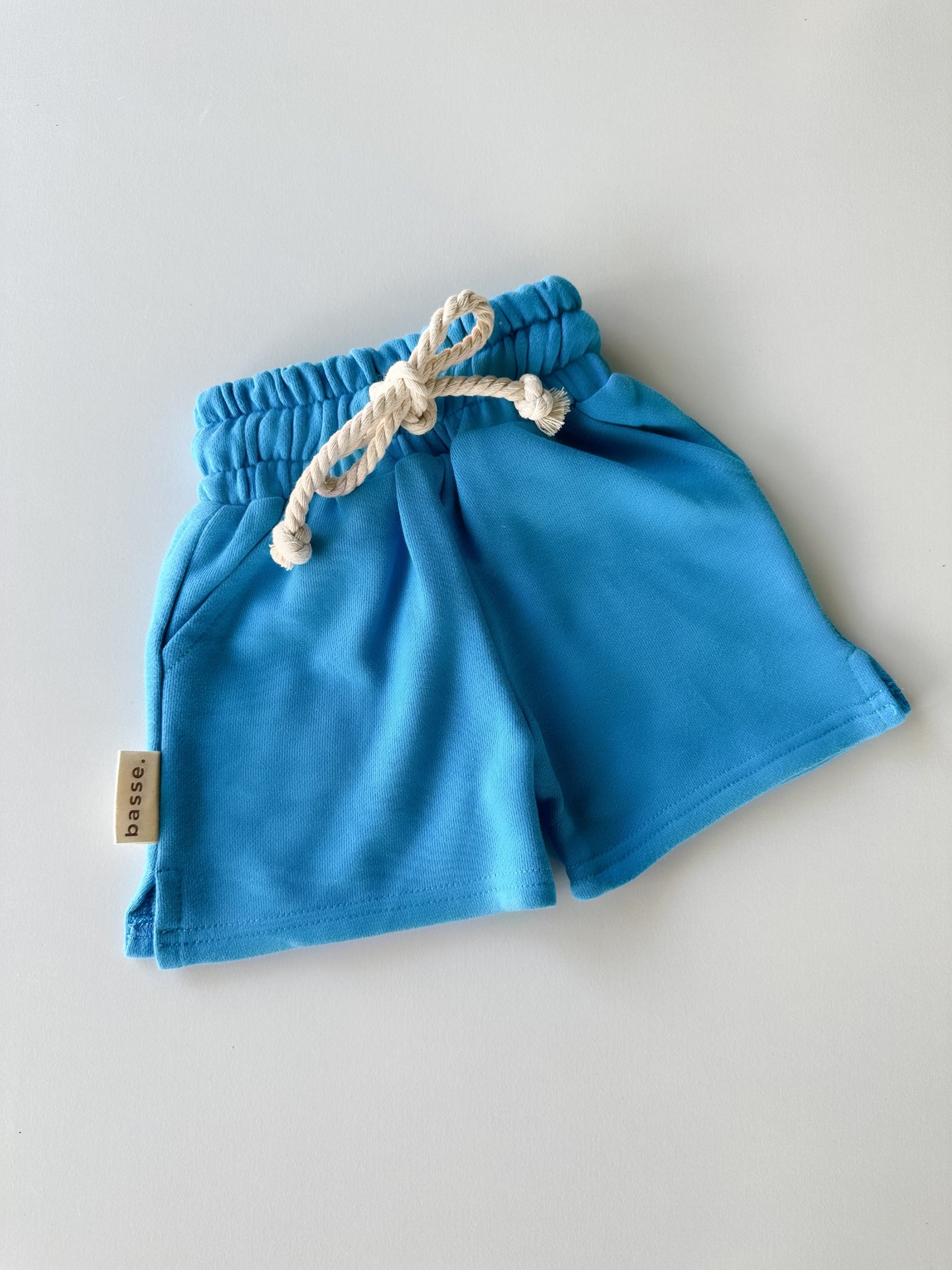 French Terry Play Shorts - Blue